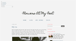 Desktop Screenshot of flowersatmyfeet.com